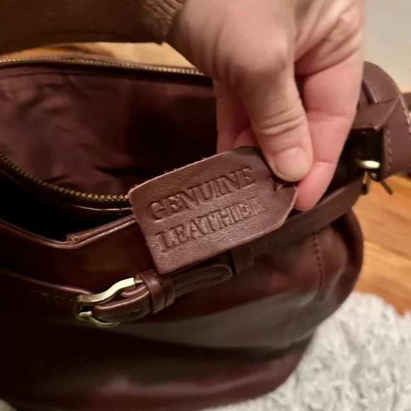 Brown Leather Shoulder Bag - Picture 4 of 4